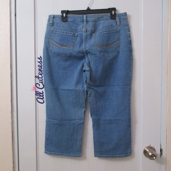 Riders by Lee Mid Rise Capri Jeans Size 14 M - Picture 6 of 7